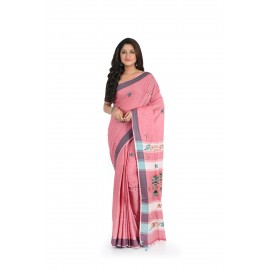 HANDWOVEN KANTHA STITCH SAREE