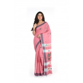 HANDWOVEN KANTHA STITCH SAREE