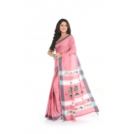HANDWOVEN KANTHA STITCH SAREE