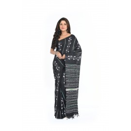 HANDWOVEN KANTHA STITCH SAREE