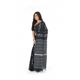 HANDWOVEN KANTHA STITCH SAREE