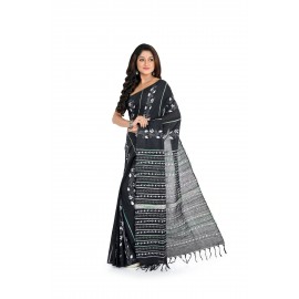 HANDWOVEN KANTHA STITCH SAREE