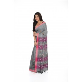 HANDWOVEN KANTHA STITCH SAREE