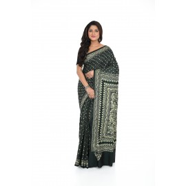 HANDWOVEN KANTHA STITCH SAREE