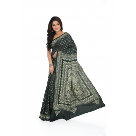 HANDWOVEN KANTHA STITCH SAREE