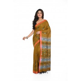 HANDWOVEN KANTHA STITCH SAREE