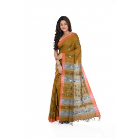HANDWOVEN KANTHA STITCH SAREE