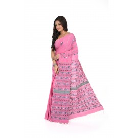 HANDWOVEN KANTHA STITCH SAREE