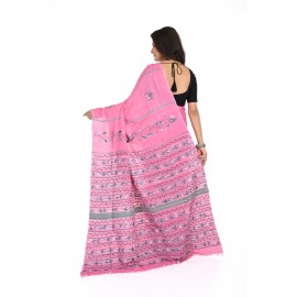 HANDWOVEN KANTHA STITCH SAREE