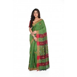 HANDWOVEN KANTHA STITCH SAREE