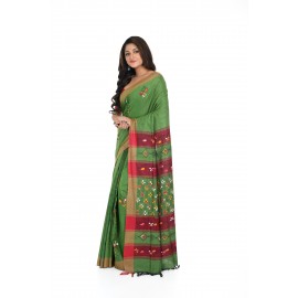 HANDWOVEN KANTHA STITCH SAREE