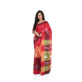 HANDWOVEN KANTHA STITCH SAREE