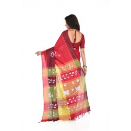 HANDWOVEN KANTHA STITCH SAREE