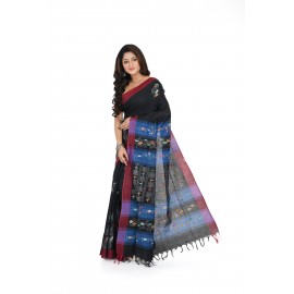 HANDWOVEN KANTHA STITCH SAREE