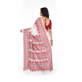 HANDWOVEN KANTHA STITCH SAREE