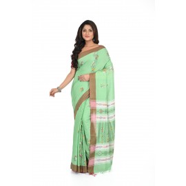 HANDWOVEN KANTHA STITCH SAREE