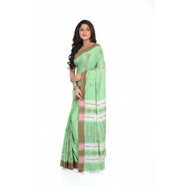HANDWOVEN KANTHA STITCH SAREE