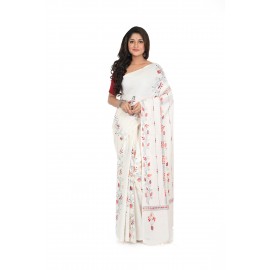 HANDWOVEN KANTHA STITCH SAREE