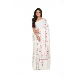 HANDWOVEN KANTHA STITCH SAREE