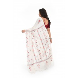 HANDWOVEN KANTHA STITCH SAREE