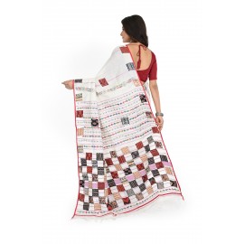 HANDWOVEN KANTHA STITCH SAREE