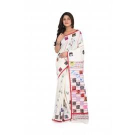 HANDWOVEN KANTHA STITCH SAREE