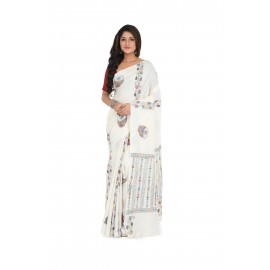 HANDWOVEN KANTHA STITCH SAREE