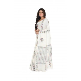 HANDWOVEN KANTHA STITCH SAREE