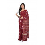 HANDWOVEN KANTHA STITCH SAREE