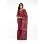 HANDWOVEN KANTHA STITCH SAREE
