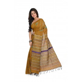 HANDWOVEN KANTHA STITCH SAREE