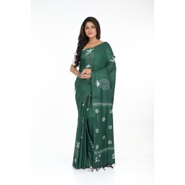 HANDWOVEN KANTHA STITCH SAREE