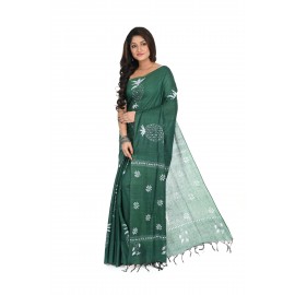 HANDWOVEN KANTHA STITCH SAREE