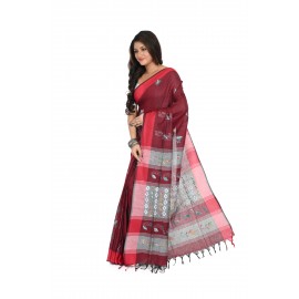 HANDWOVEN KANTHA STITCH SAREE