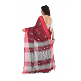 HANDWOVEN KANTHA STITCH SAREE