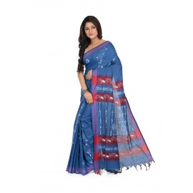 HANDWOVEN KANTHA STITCH SAREE