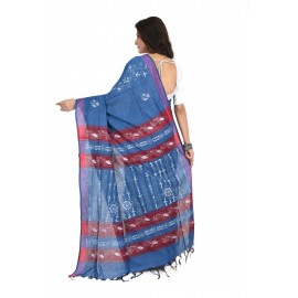 HANDWOVEN KANTHA STITCH SAREE