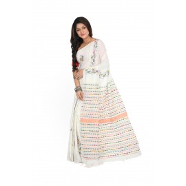 HANDWOVEN KANTHA STITCH SAREE