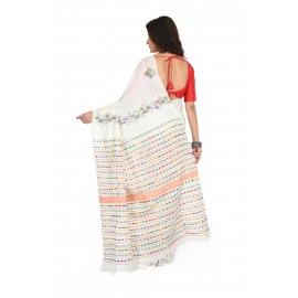 HANDWOVEN KANTHA STITCH SAREE