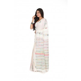 HANDWOVEN KANTHA STITCH SAREE