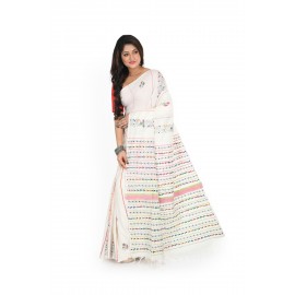 HANDWOVEN KANTHA STITCH SAREE