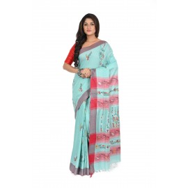 HANDWOVEN KANTHA STITCH SAREE