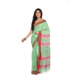 HANDWOVEN KANTHA STITCH SAREE