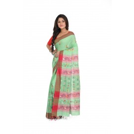 HANDWOVEN KANTHA STITCH SAREE