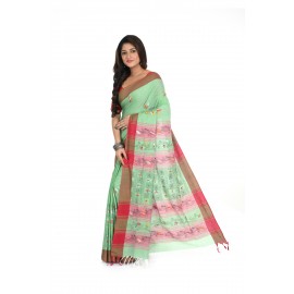 HANDWOVEN KANTHA STITCH SAREE
