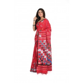 HANDWOVEN KANTHA STITCH SAREE