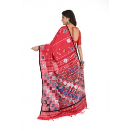 HANDWOVEN KANTHA STITCH SAREE