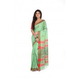 HANDWOVEN KANTHA STITCH SAREE