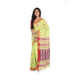 HANDWOVEN KANTHA STITCH SAREE