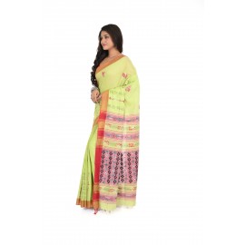 HANDWOVEN KANTHA STITCH SAREE